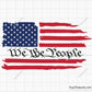 We the People Distressed Flag Svg