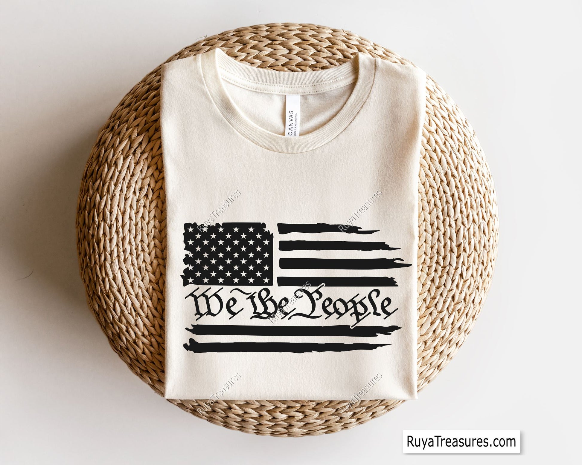 We the People Distressed Flag Svg