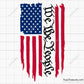 We the People Distressed Flag Svg