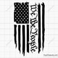 We the People Distressed Flag Svg