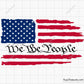 We the People Distressed Flag Svg