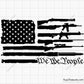 We the People Guns Flag Svg