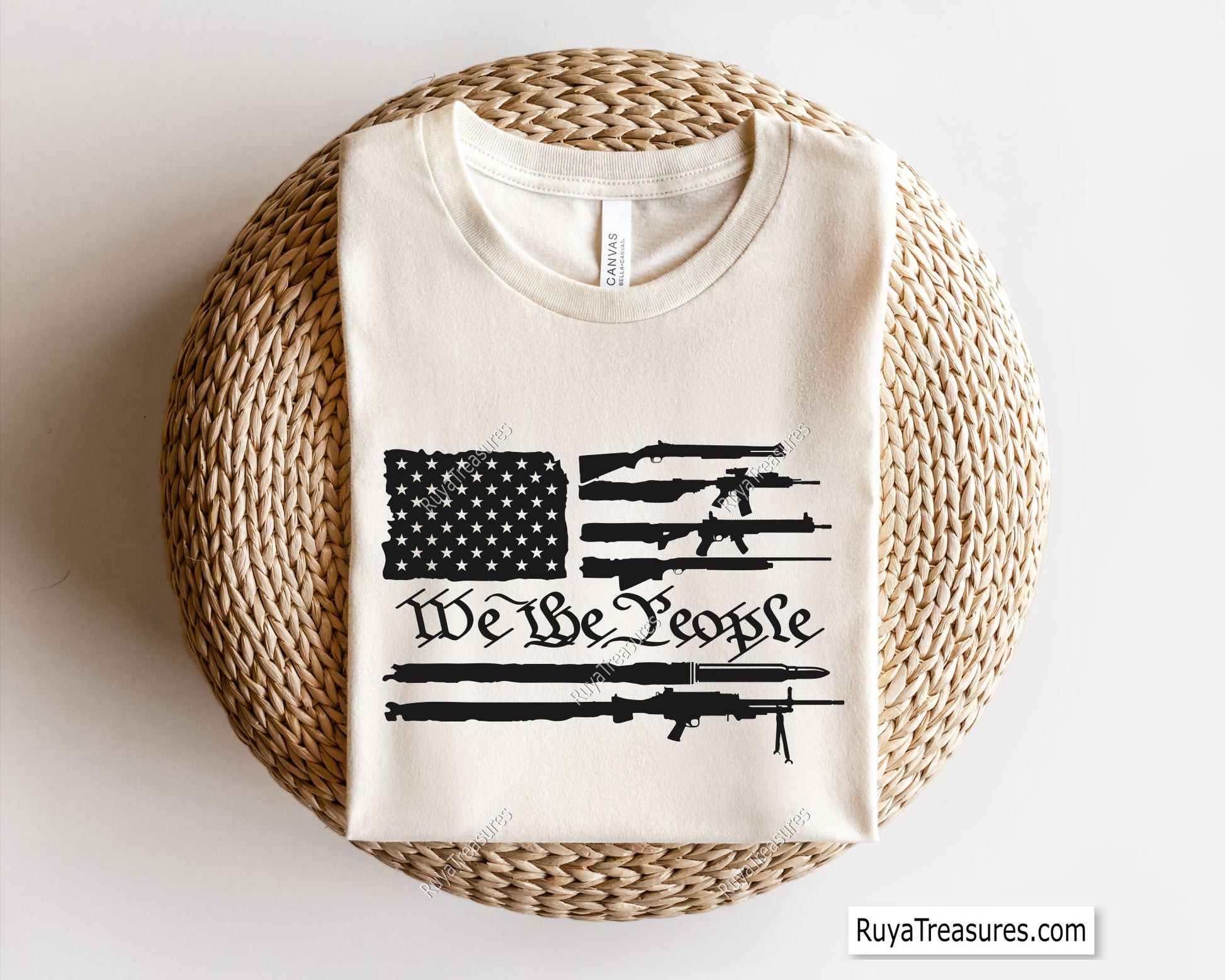 We the People Guns Flag Svg