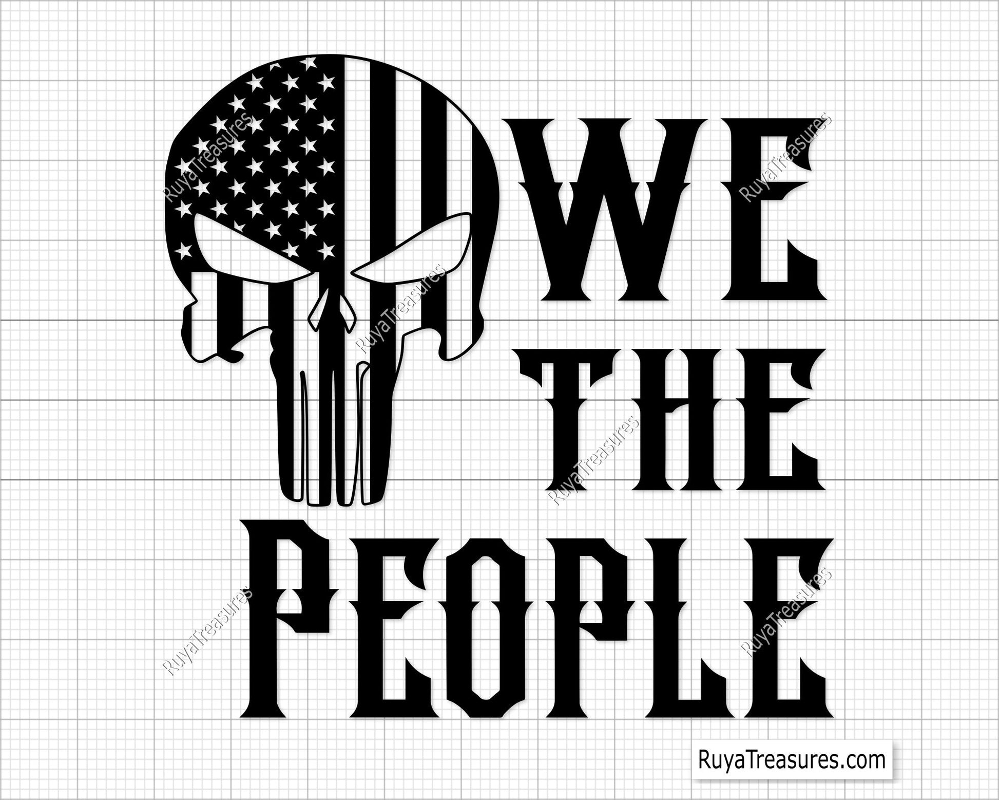 We the People Punisher Svg
