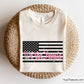 We the People Thin Pink Line Flag Svg
