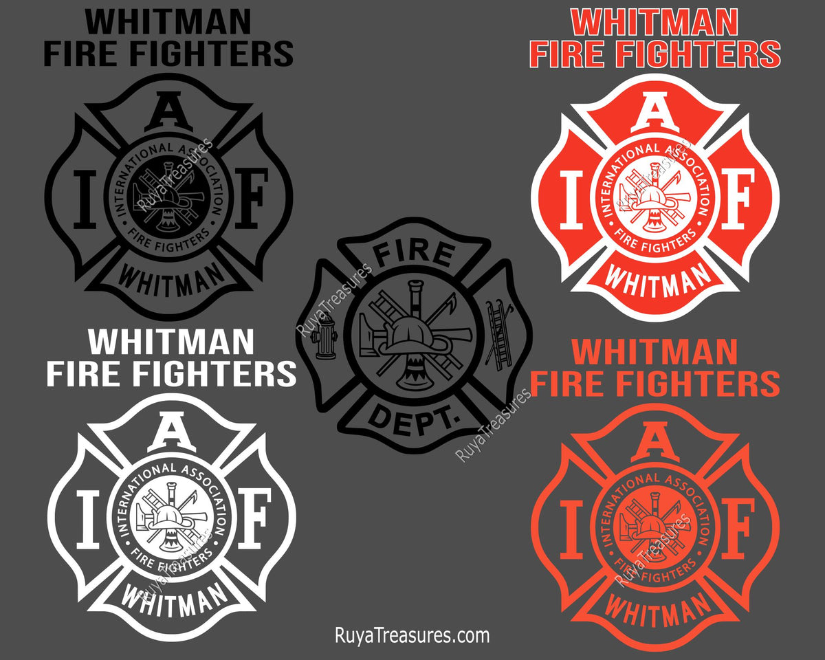 Whitman Fire Fighters Svg