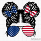 American Kidlife Messy Bun svg