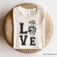 Love Messy Bun American svg