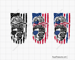 Messy Bun Just A Regular Mom svg