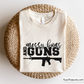 Messy Bun and Guns svg
