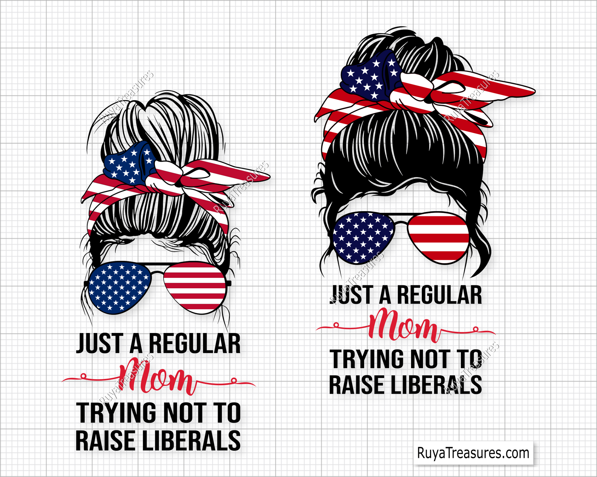 Just A Regular Mom Trying Not To Raise Liberals svg