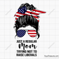 Just A Regular Mom Trying Not To Raise Liberals Republican svg
