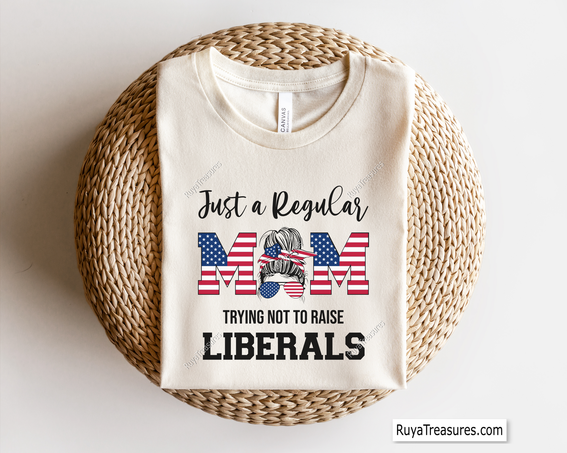 Just A Regular Mom Trying Not To Raise Liberals svg
