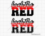 Back The Red Svg design for Cricut and Silhouette