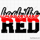 Back The Red Svg design for Cricut and Silhouette