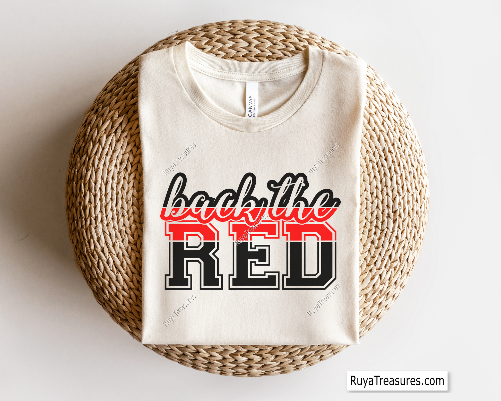 Back The Red Svg design for Cricut and Silhouette