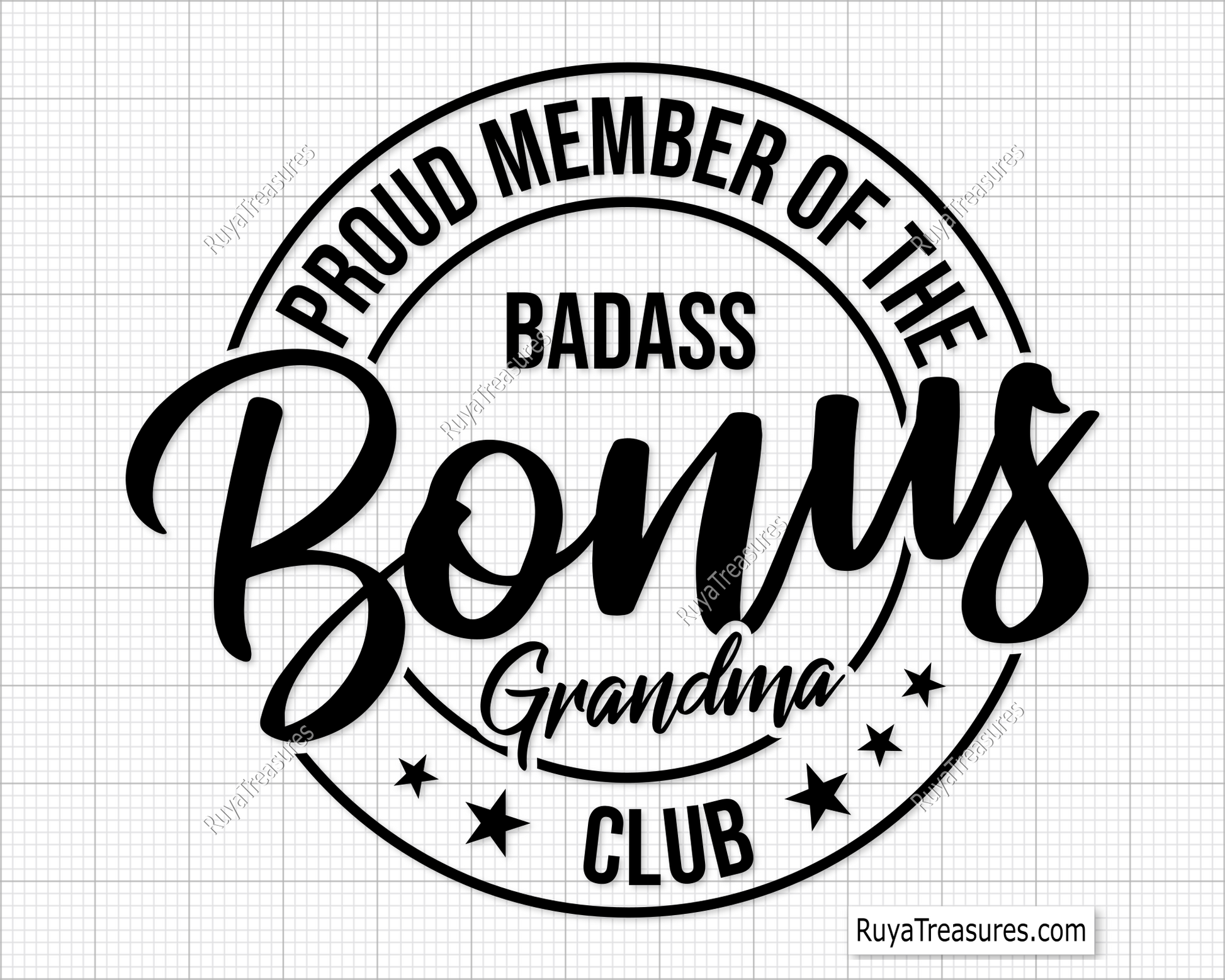 bonus grandma Svg Png