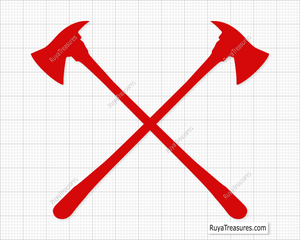 Crossed Axes Svg design for Cricut and Silhouette