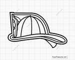 Firefighter Helmet Svg design for Cricut and Silhouette