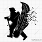 Feather Firefighter Svg design for Cricut and Silhouette