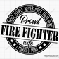 Proud Firefighter Wife Svg design for Cricut and Silhouette