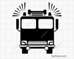 Fire Truck Svg design for Cricut and Silhouette