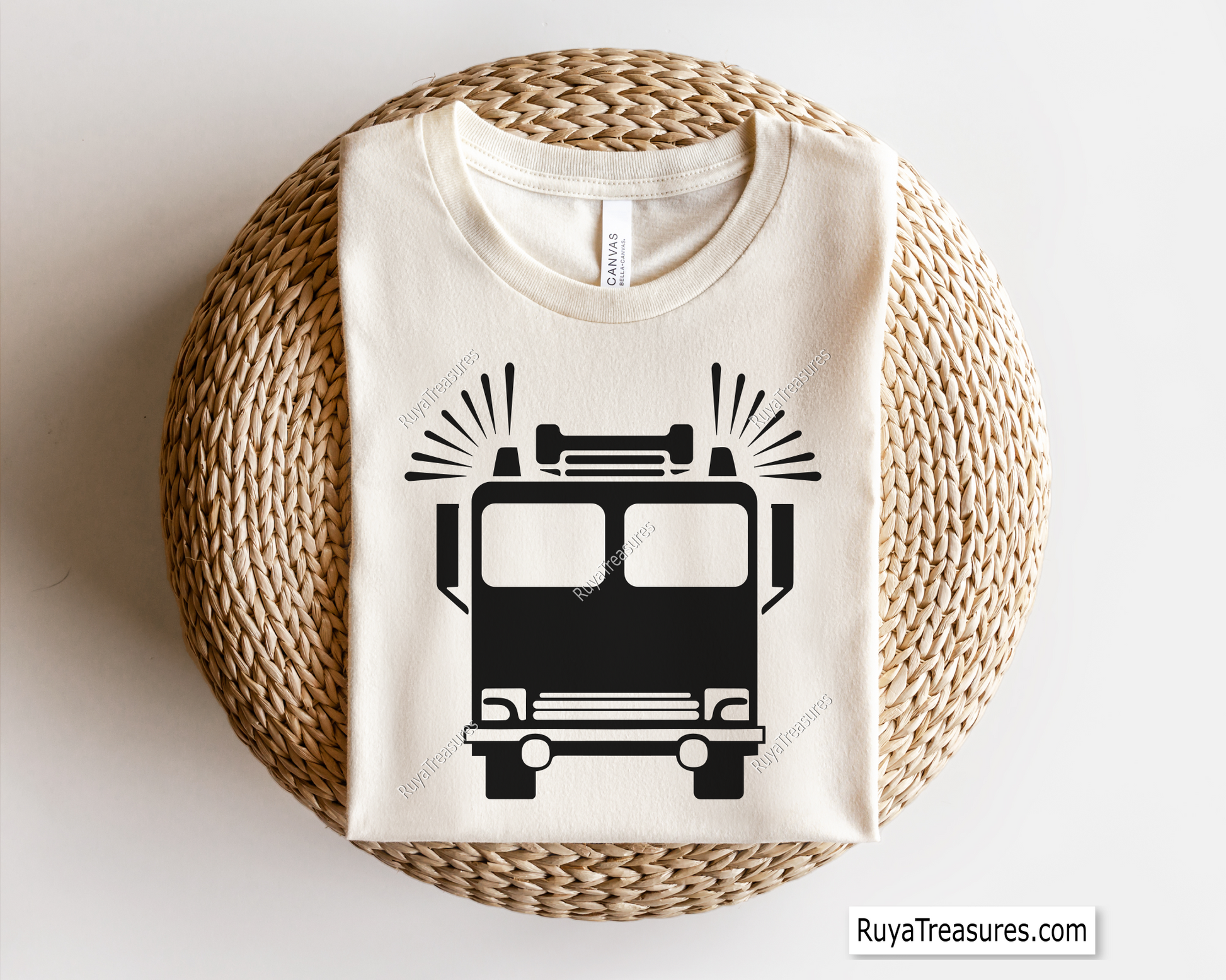 Fire Truck Svg design for Cricut and Silhouette
