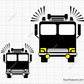 Fire Truck Svg design for Cricut and Silhouette