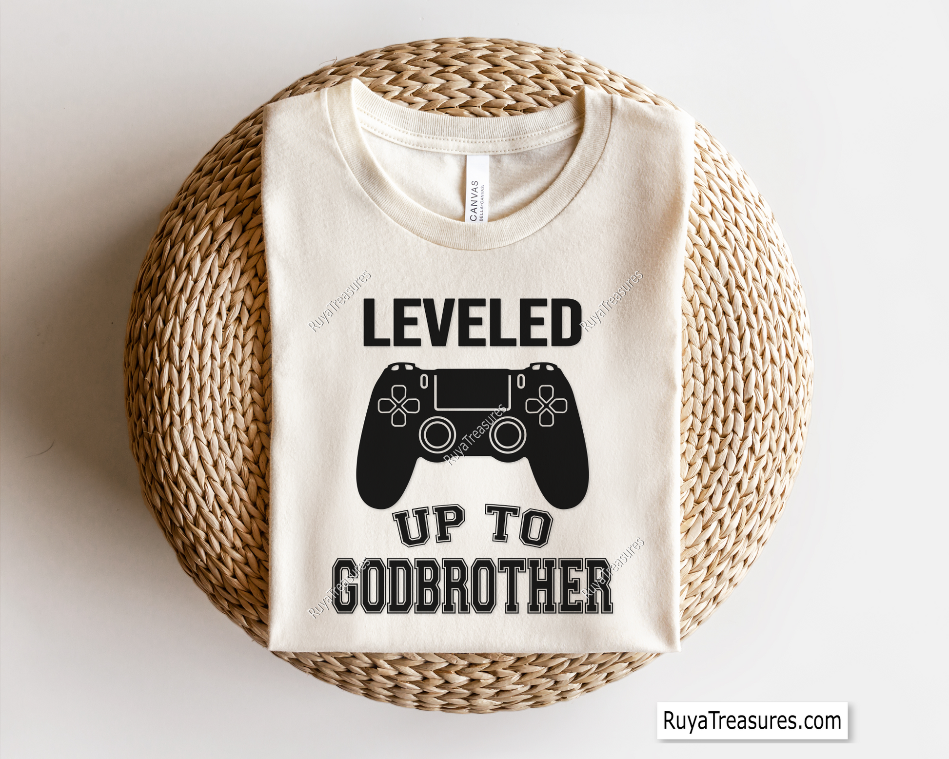 Leveled Up To Godbrother Svg design for Cricut and Silhouette

