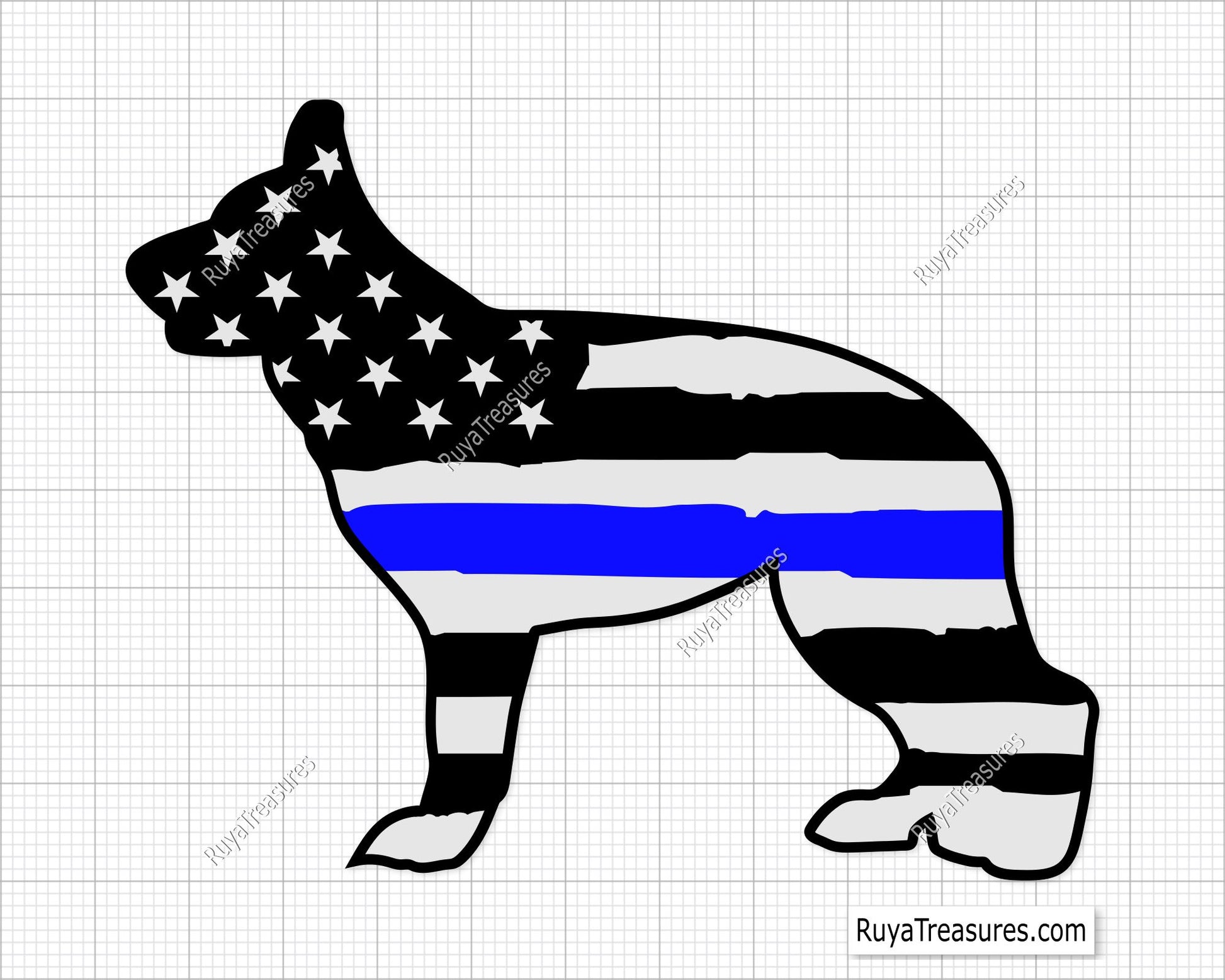 german shepherd svg