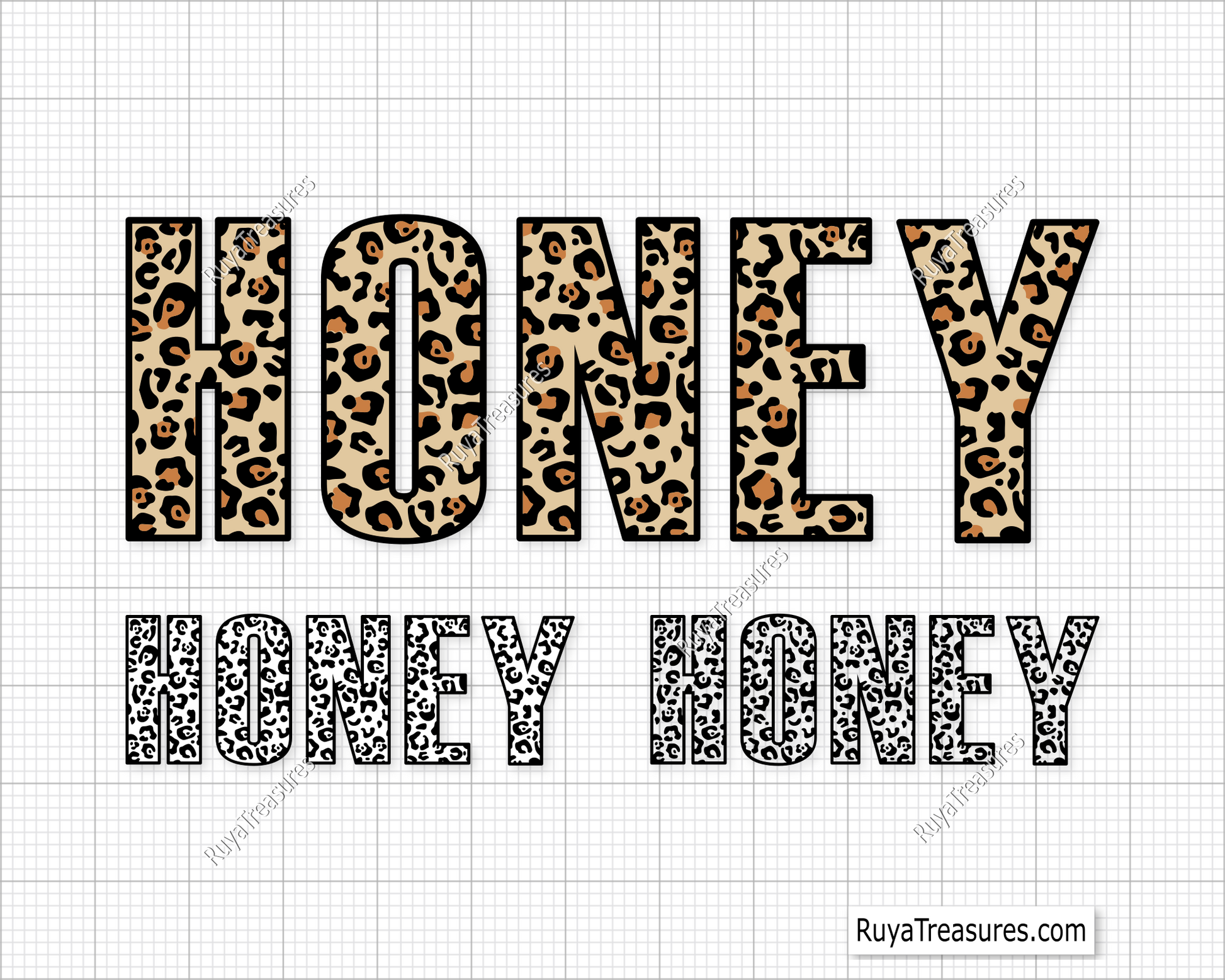 Leopard Honey Svg