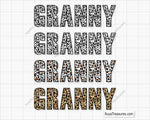 Leopard Granny SVG