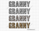 Leopard Granny SVG
