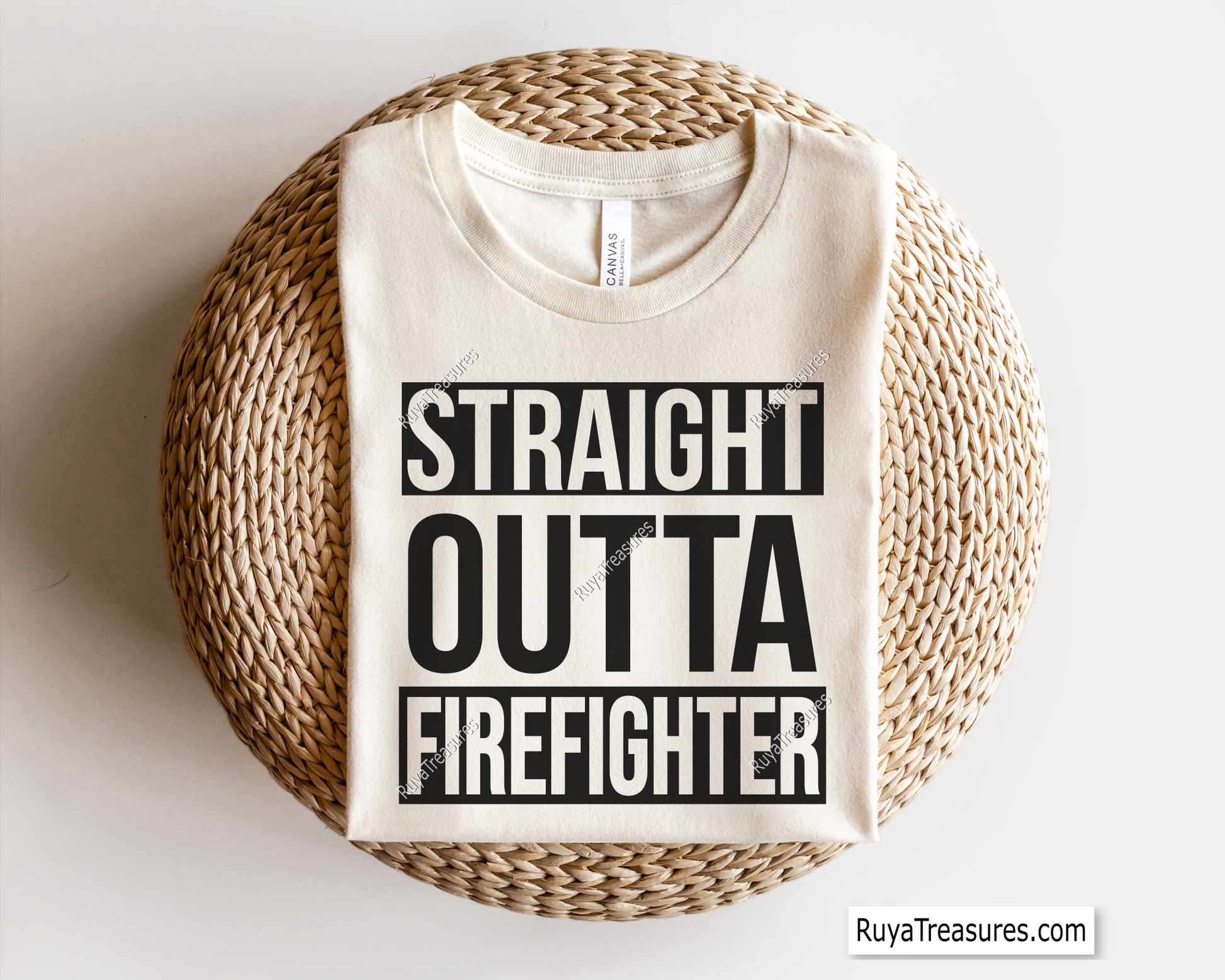 Straight Outta Firefighter Svg design for Cricut and Silhouette