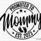Promoted to Mommy Svg Png, Baby Announcement svg
